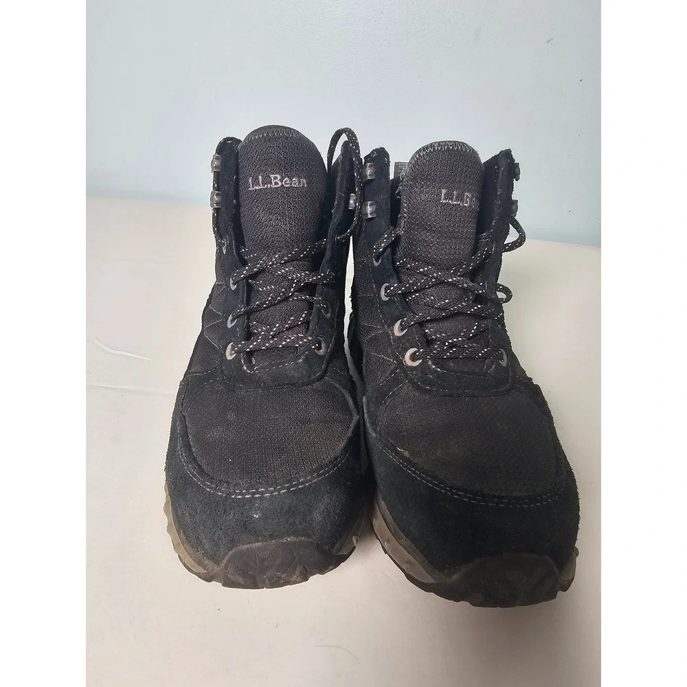 Gorpcore L.L.Bean Alpine Hiking Boots Mens 7 Black Waterproof Insulated 514199